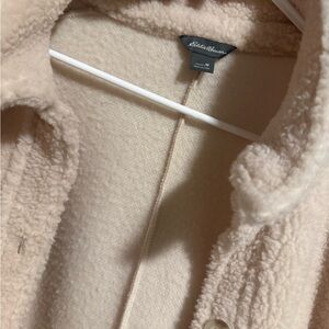 Eddie Bauer Women's Beige Teddy Jacket